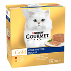 Bild: GOURMET Gold Feine Pastet Mousse mit Rind, Thunfisch, Leber & Truthahn